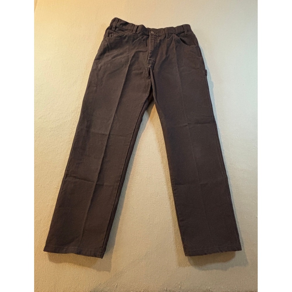 Dickies Carpenter Pants Mens 36x30 Black Duck Canvas Workwear Straight 1939BK